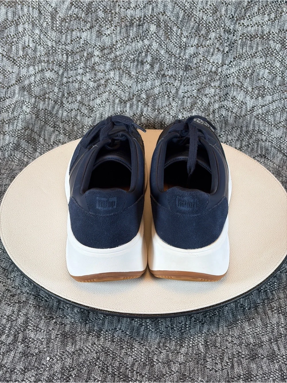 FitFlop F-Mode Leather Flatform Sneakers Men's 11
